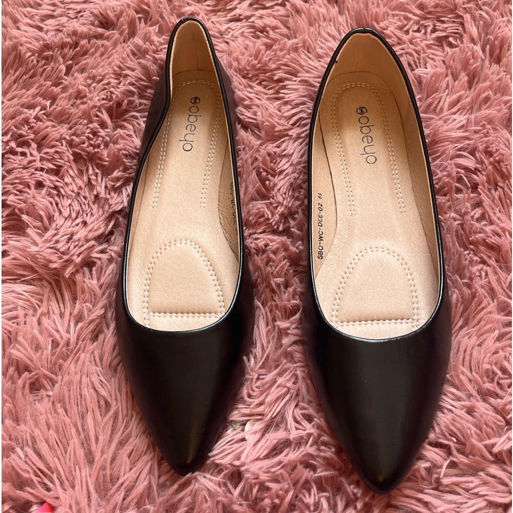 Sobeyo Women’s Black Flats Size 8.5 New Never Worn with Box